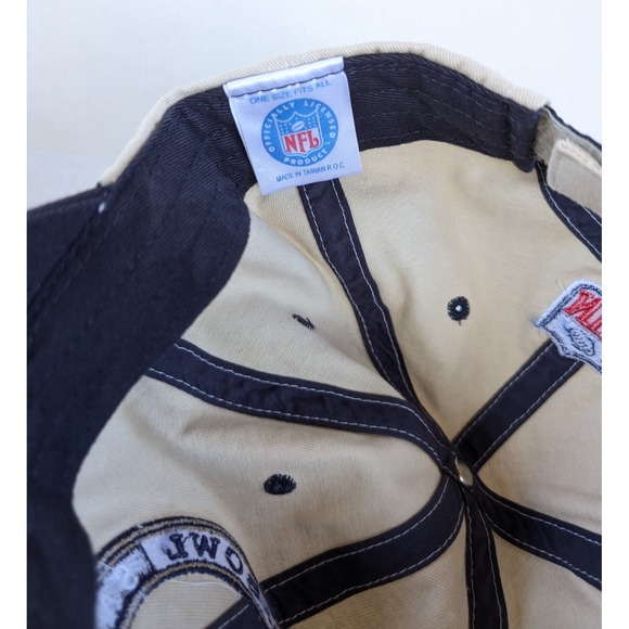 Vintage Baltimore Ravens Super Bowl Hat Strapback NFL Beige XXXV - Picture 8 of 9